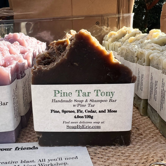 Pine Tar Tony Handmade Soap/Shampoo Bar